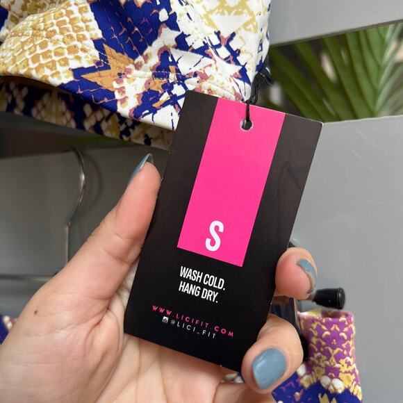 Lici Fit Chakra Multicolor Snake Sportsbra Leggings Matching Workout Set - Picture 8 of 10